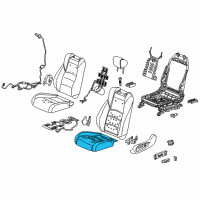 OEM 2018 Honda Accord Pad, Left Front Seat Cushion Diagram - 81537-TVA-A31