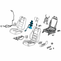 OEM 2020 Honda Accord Heater, Left Front Seat-Back Diagram - 81524-TVA-A31