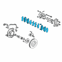 OEM 2006 Honda S2000 Set, Pad Front Diagram - 45022-S2A-E51