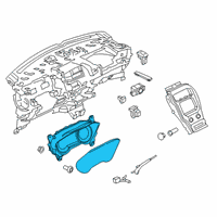 OEM 2021 Lincoln Nautilus Cluster Assembly Diagram - KA1Z-10849-AJ