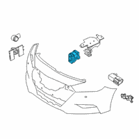 OEM 2019 Nissan Maxima SENSOR UNIT-DISTANCE Diagram - 28438-9UF8C