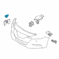 OEM 2021 Nissan Versa Sensor Assy Distance Diagram - 28438-6CA1B