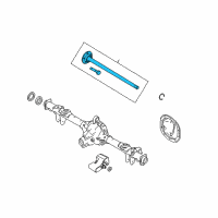 OEM Ford Mustang Axle Shaft Assembly Diagram - 5R3Z-4234-A