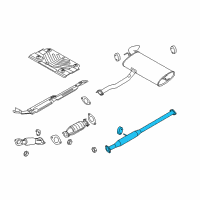 OEM Kia Sportage Center Exhaust Pipe Diagram - 286503W750