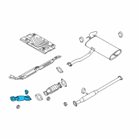 OEM 2016 Kia Sportage Front Muffler Assembly Diagram - 286103W550