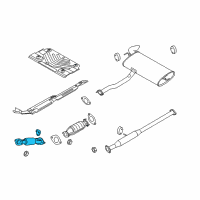 OEM Kia Sportage Front Muffler Assembly Diagram - 286103W550