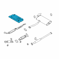 OEM Kia Sportage Protector-Heat Rear Diagram - 287963W500