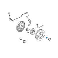 OEM Honda Prelude Nut, Spindle Diagram - 90305-S30-003