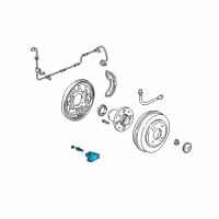 OEM 2005 Honda Civic Cylinder Assembly A, Rear Wheel Diagram - 43300-S6A-J51