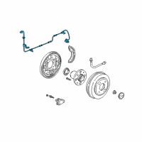 OEM 2005 Honda Civic Sensor Assembly, Right Rear Diagram - 57470-S5B-003