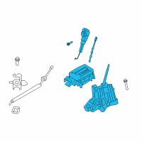 OEM 2011 Ford Escape Gear Shift Assembly Diagram - BL8Z-7210-CA