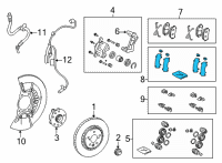 OEM 2022 Lexus NX450h+ SHIM KIT, ANTI SQUEA Diagram - 04945-48190