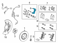 OEM 2022 Lexus NX450h+ Mounting, Disc Brake Diagram - 47721-42130