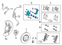 OEM Lexus NX450h+ Cylinder Assy, Disc Diagram - 47730-42130