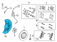 OEM Lexus NX350h COVER, DISC BRAKE DU Diagram - 47781-42060