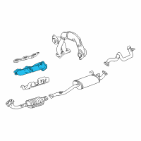 OEM 1999 Toyota Tacoma Exhaust Manifold Diagram - 17142-62090