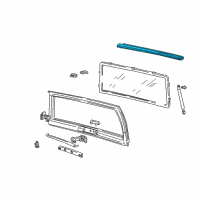 OEM 2004 GMC Safari Weatherstrip Asm-Lift Gate Diagram - 15751726