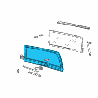 OEM 2004 GMC Safari Gate Asm-Lift Diagram - 15128994