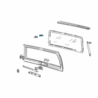 OEM 1998 GMC Safari Hinge Asm-Lift Gate (Body Side) <Use 1C6L Diagram - 15159312