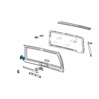 OEM 1995 GMC Safari Lift Gate Latch Assembly *Marked Print Diagram - 15713267