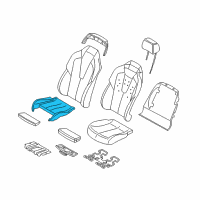 OEM 2012 BMW M6 Comfort Seat Upholstery, Right Diagram - 52-10-8-055-488