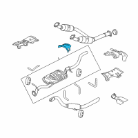 OEM Ford Explorer Muffler Shield Diagram - 6L2Z-9H475-AA