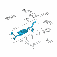 OEM 2007 Ford Explorer Sport Trac Tailpipe Diagram - 7A2Z-5A212-E