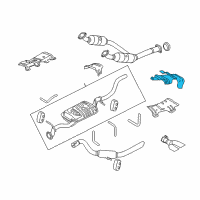 OEM Ford Explorer Upper Shield Diagram - 8L2Z-5G220-A