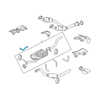 OEM 2007 Ford Explorer Sport Trac Muffler Front Bracket Diagram - 6L2Z-5260-AB