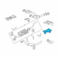 OEM 2007 Ford Explorer Sport Trac Upper Shield Diagram - 7L2Z-5H207-B