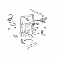 OEM 2001 Chevrolet Venture Rear Side Door Actuator Diagram - 16634214