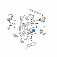 OEM 2001 Pontiac Montana Lock Diagram - 25780729