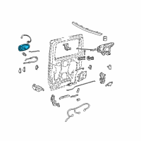 OEM 1998 Oldsmobile Silhouette Handle Asm-Rear Side Door Outside <Use 1C5L Diagram - 10298452