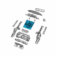 OEM 2018 Jeep Compass Pan-Rear Floor Diagram - 68357423AA