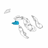 OEM 2021 Lexus LC500h INSULATOR, Exhaust Manifold Heat Diagram - 17167-31160