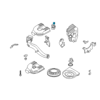 Genuine Ford Crankcase Breather Elements diagram