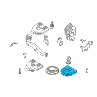 OEM 2004 Nissan Xterra Body Assembly-Air Cleaner Diagram - 16528-5S500