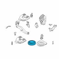 OEM 1992 Nissan D21 Air Filter Diagram - 16546-86G00