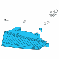 OEM 2002 Acura CL Light Unit, Passenger Side Accessory Diagram - 33901-S3M-A02