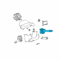 OEM 2005 Saturn Ion Wiper Switch Diagram - 19299456