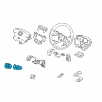 OEM 2009 Honda Odyssey Switch Assy., Navigation Guide& HFT *NH167L* (GRAPHITE BLACK) Diagram - 35890-SHJ-A11ZA