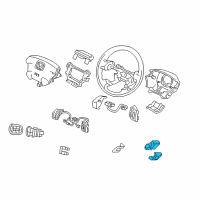 OEM 2008 Honda Odyssey Switch Assy., Multi Information (4Sp) *NH167L* (GRAPHITE BLACK) Diagram - 35875-SHJ-A01ZA