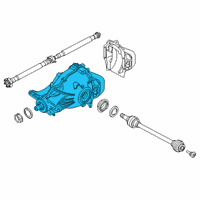 OEM BMW M760i xDrive Rear Axle Drive Differential Diagram - 33-10-8-638-075