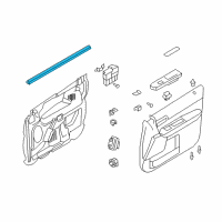 OEM 2009 Mercury Mariner Belt Weatherstrip Diagram - 8L8Z-7821456-C