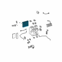 OEM 2010 Lexus LS600h EVAPORATOR Sub-Assembly Diagram - 88501-50252