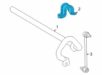 OEM 2021 Toyota Sienna Stabilizer Bar Mount Bracket Diagram - 48824-0E060