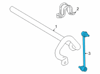 OEM 2022 Toyota Sienna Stabilizer Link Diagram - 48820-08040