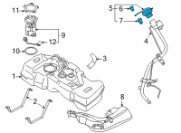 OEM Nissan Sentra Cap Assembly - Filler Diagram - 17251-6LB0A