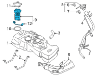 OEM 2022 Nissan Sentra FUEL PUMP-IN TANK Diagram - 17040-6LB0C