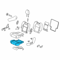 OEM 2019 Acura MDX Pad, Driver Side Middle Seat Cushion Diagram - 81732-TZ5-A81